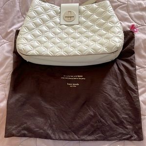 Kate spade white shoulder bag with dust bag